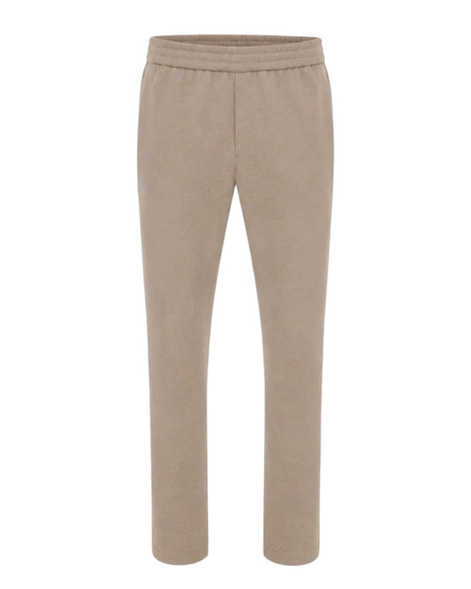 Genti Alex broek Soft Taupe – vooraanzicht van de taupe broek | Checkpoint Mol