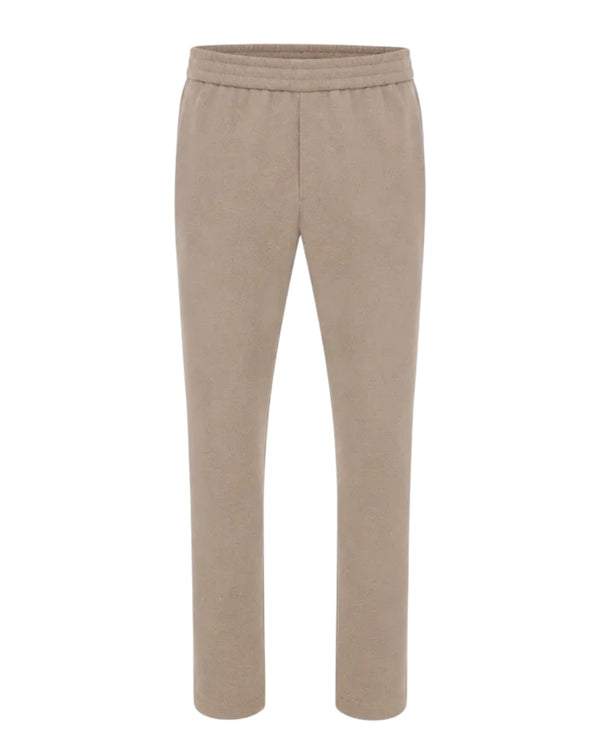 Genti Alex broek Soft Taupe – vooraanzicht van de taupe broek | Checkpoint Mol