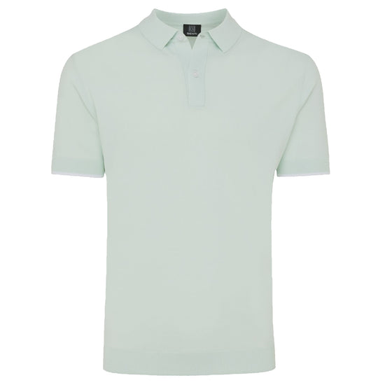 Genti mintgroene Cooldry polo, productfoto vooraanzicht