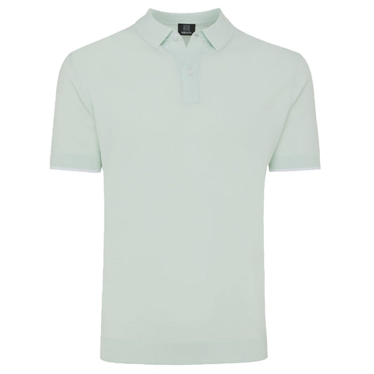 Genti mintgroene Cooldry polo, productfoto vooraanzicht