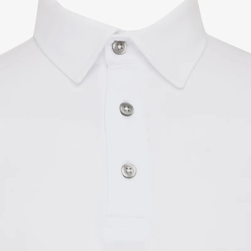 GENTI White Jersey Polo – productbeeld 3