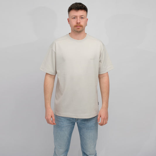 Genti Off White Jersey T-shirt Off White – vooraanzicht