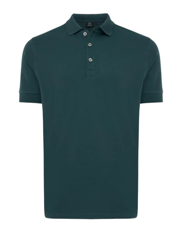 GENTI 3 Button SS 1219 jersey polo groen - foto 1