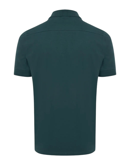 GENTI 3 Button SS 1219 jersey polo groen - foto 3