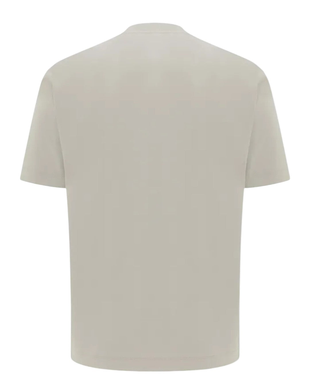 Genti taupebruin T-shirt, productfoto achteraanzicht