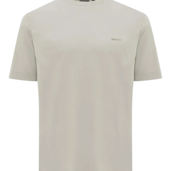 Genti taupebruin T-shirt, productfoto vooraanzicht