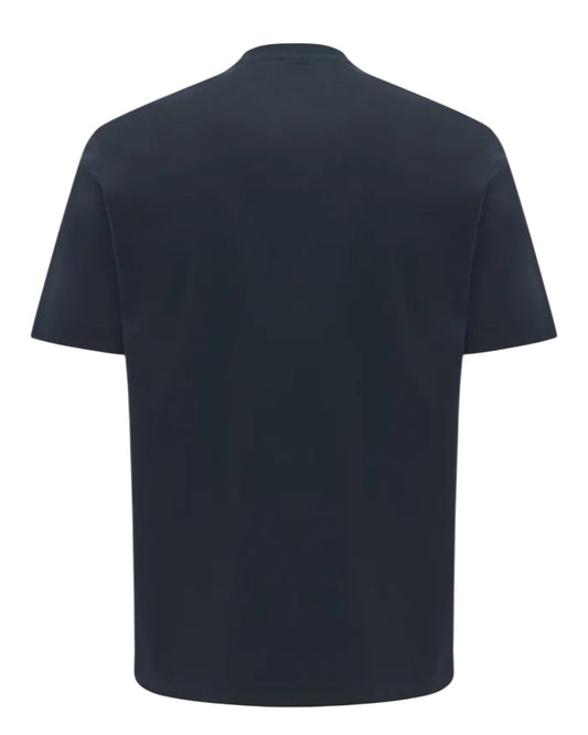 Genti donkerblauw T-shirt, productfoto achteraanzicht