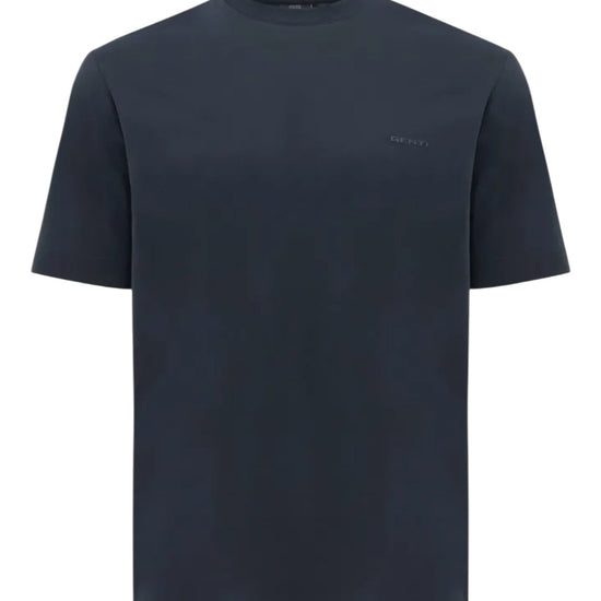 Genti donkerblauw T-shirt, productfoto vooraanzicht