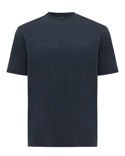 Genti donkerblauw T-shirt, productfoto vooraanzicht