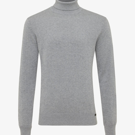 Genti Grey Turtle Neck Pullover – vooraanzicht