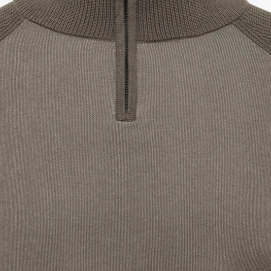 Genti Brown Turtle Zip Pullover – productbeeld 2