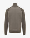 Genti Brown Turtle Zip Pullover – productbeeld 4