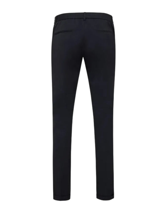 Genti donkerblauwe Tribeca broek, productfoto achteraanzicht