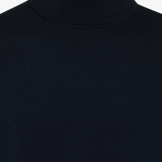 Genti donkerblauwe coltrui, detail col