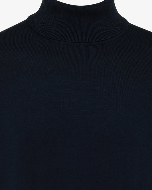 Genti donkerblauwe coltrui, detail col