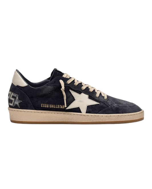 Golden Goose Ball Star damessneaker in donkerblauw suède met witte leren ster