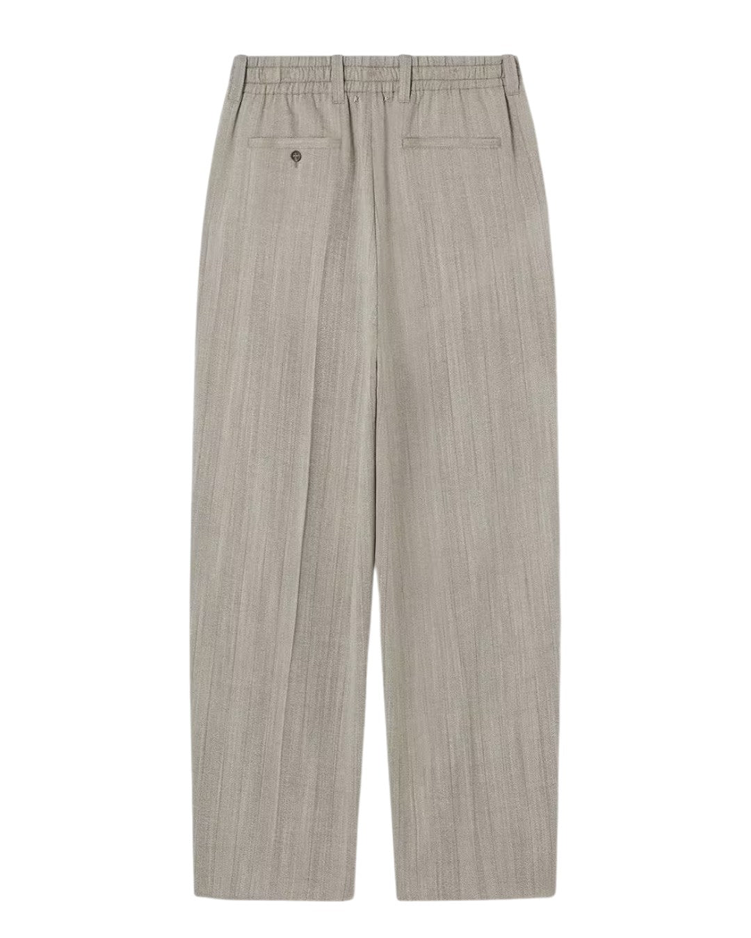 Golden Goose Journey Slacks Micro Chevron Pinstripe Ecru Mud – productfoto 5 – Checkpoint Mol