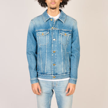 GOLDEN GOOSE GOLDEN M'S JACKET MEDIUM STONE WASHED DENIM – vooraanzicht – Checkpoint Mol