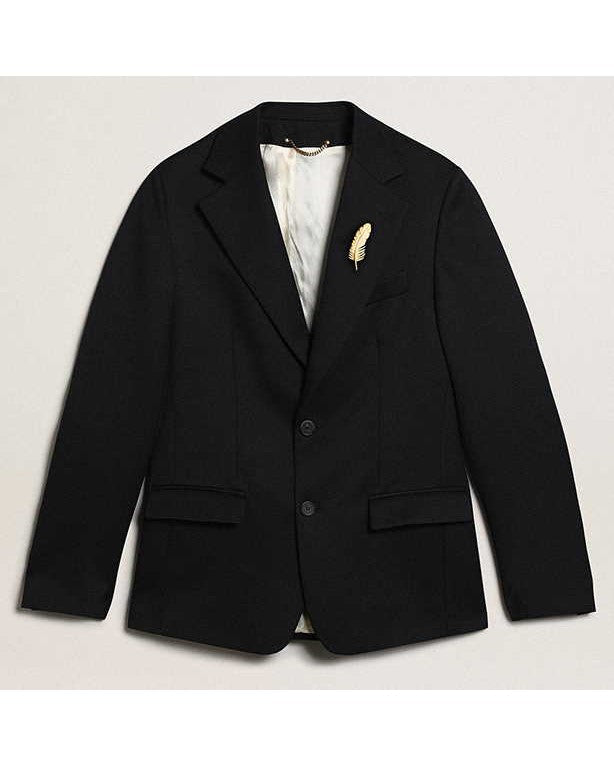 GOLDEN GOOSE Dark Blue Milano Single Breasted Blazer – vooraanzicht – Checkpoint Mol