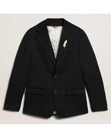 GOLDEN GOOSE Dark Blue Milano Single Breasted Blazer – vooraanzicht – Checkpoint Mol