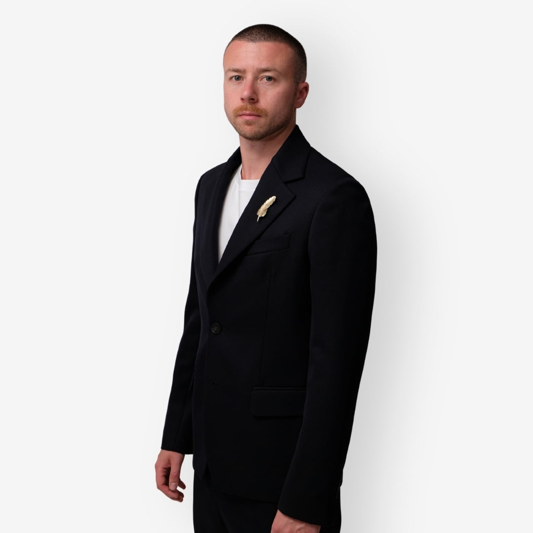 GOLDEN GOOSE Dark Blue Milano Single Breasted Blazer – productbeeld 6 – Checkpoint Mol
