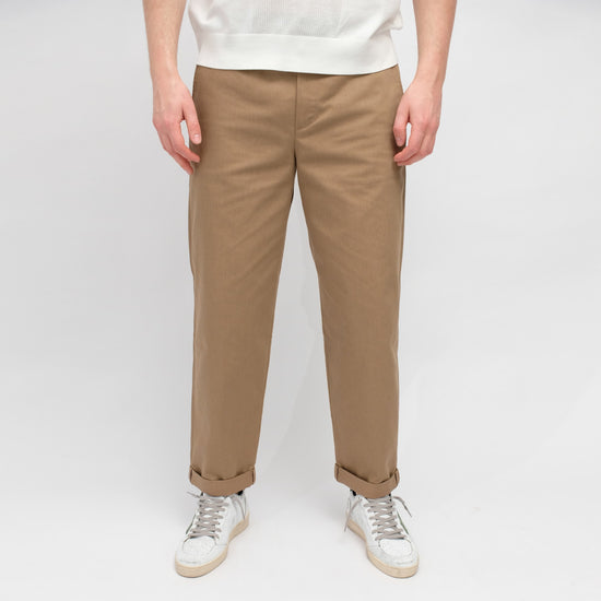 GOLDEN GOOSE Chino Skate Trousers Khaki Beige – vooraanzicht – Checkpoint Mol