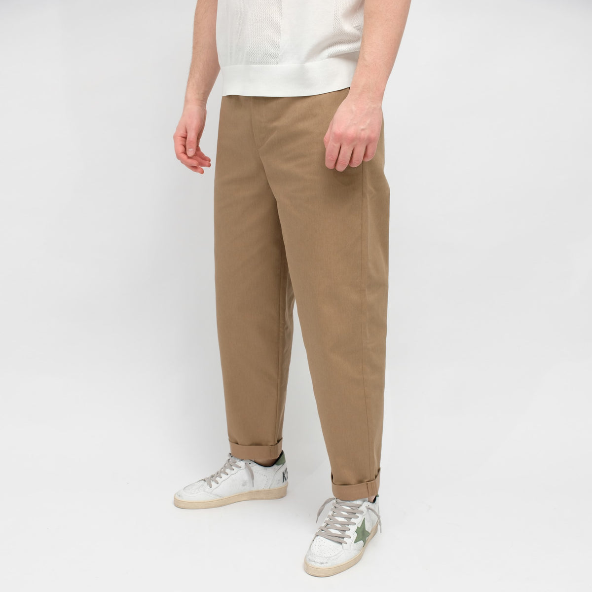 GOLDEN GOOSE Chino Skate Trousers Khaki Beige – productbeeld 2 – Checkpoint Mol