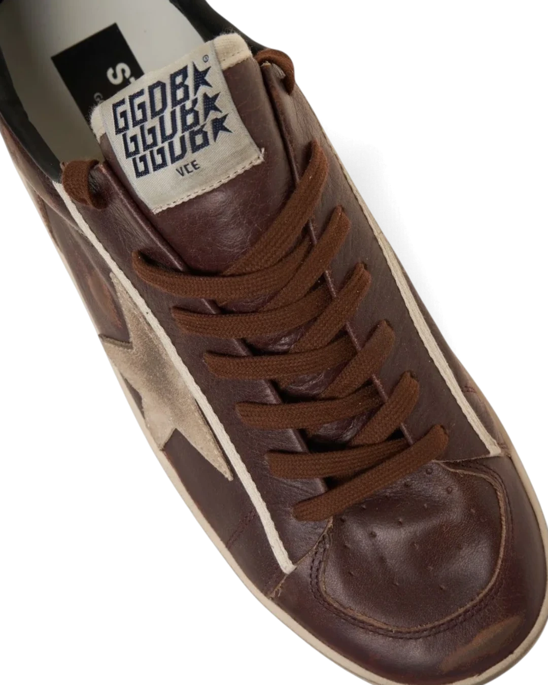 Golden Goose Stardan herensneaker Bordeaux Beige Cream – productfoto 3 – Checkpoint Mol