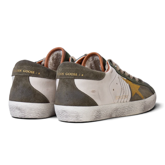 Golden Goose Super-Star herensneaker Olive Green Cream Ocher – productfoto 2 – Checkpoint Mol