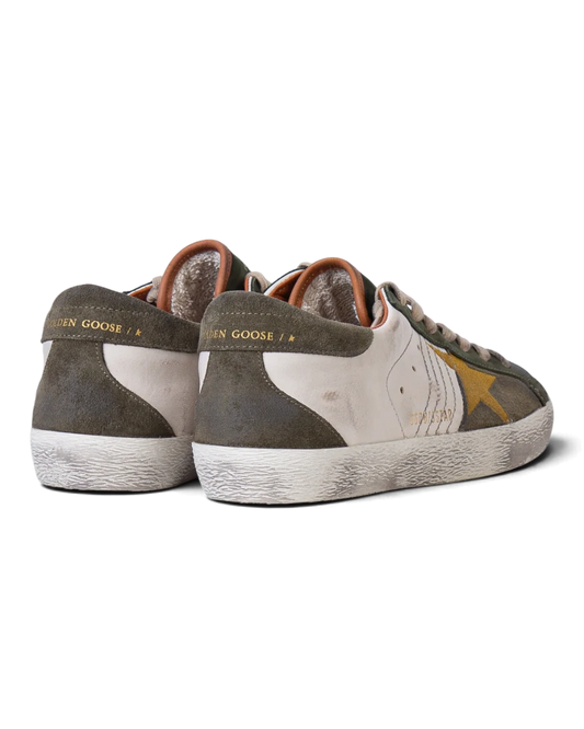 Golden Goose Super-Star herensneaker Olive Green Cream Ocher – productfoto 2 – Checkpoint Mol