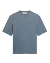 Relaxed fit T-shirt cotton jersey logo patch Winward Blue
