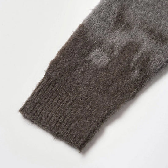 Gramicci Mohair Splatter Cardigan Slate – knitdetail