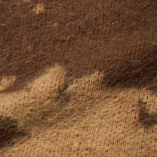 Gramicci Mohair Splatter Sweater Taupe – stofdetail
