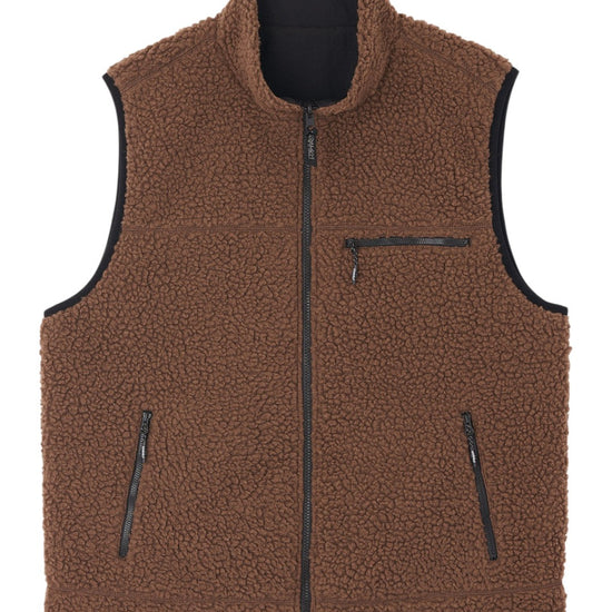 Gramicci Reversible Sherpa Bodywarmer Dark Brown - productfoto 1