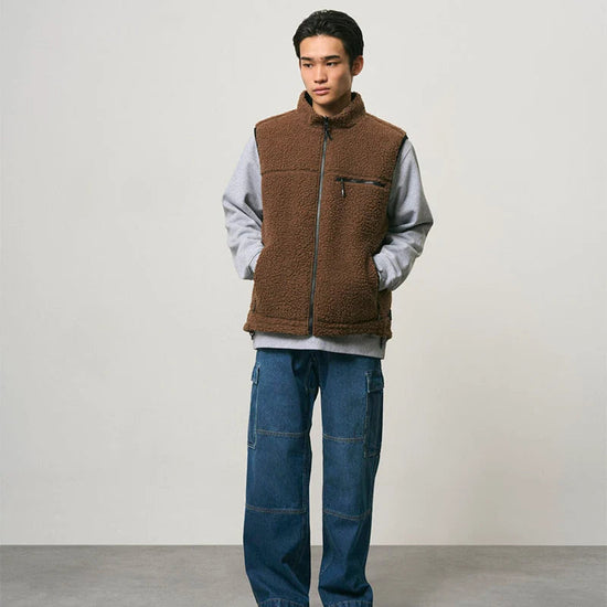 Gramicci Reversible Sherpa Bodywarmer Dark Brown - productfoto 3