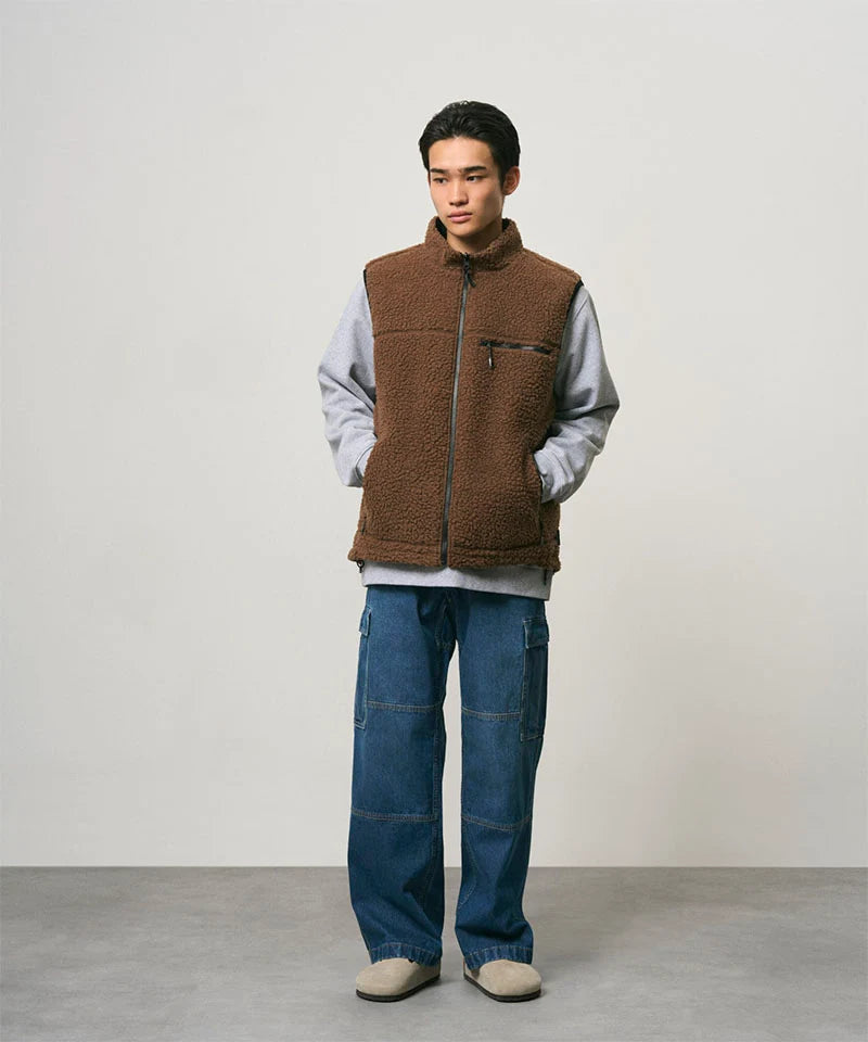 Gramicci Reversible Sherpa Bodywarmer Dark Brown - productfoto 3