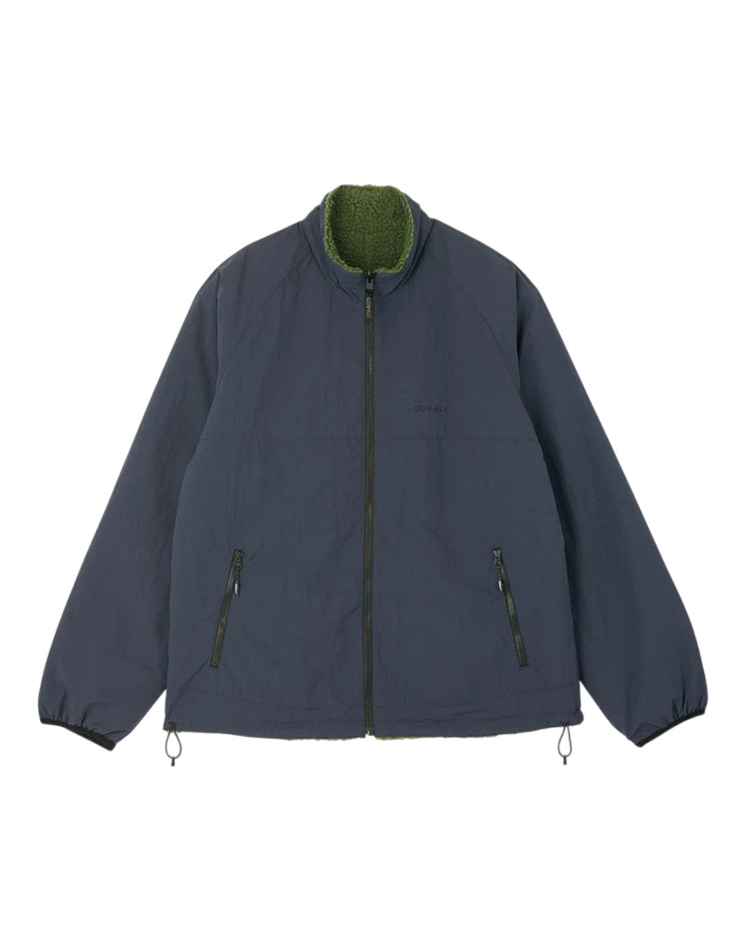 Gramicci Reversible Sherpa jas Olive Navy – productfoto 2