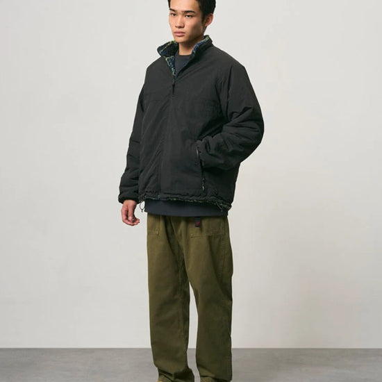 Gramicci Reversible Sherpa Plaid jas Black – stylingbeeld