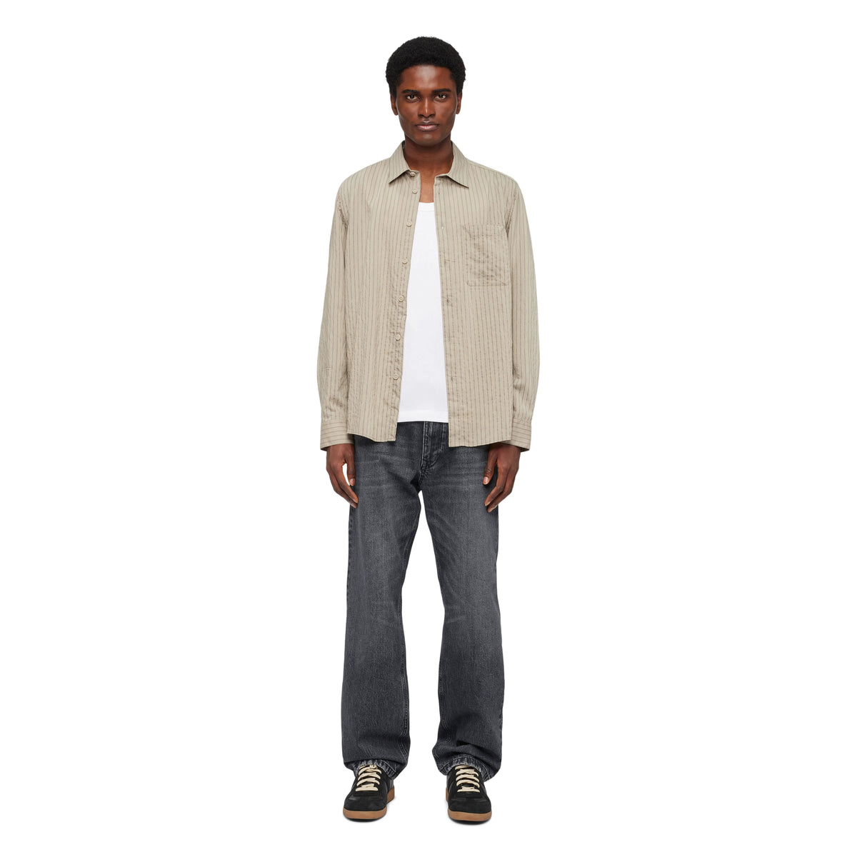 DRYKORN Hecto Popeline Shirt Fango – productfoto 6 – Checkpoint Mol