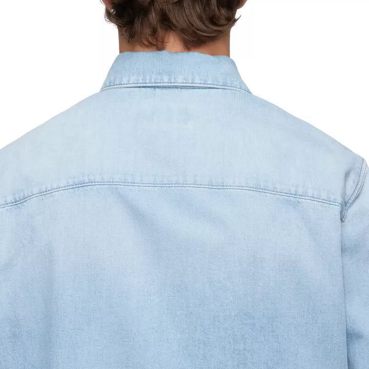 DRYKORN Hecto Popeline Shirt Washed Denim – productfoto 5 – Checkpoint Mol