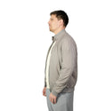 Ecoage High Collar Bomber Jacket Dove Grey