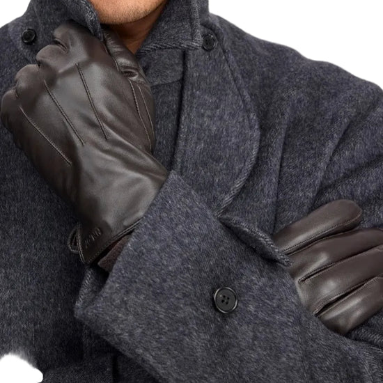 NN.07 Him 80048 goat leather gloves Deep Truffle - Checkpoint Mol