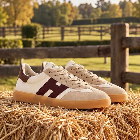 Hogan Cool herensneakers bij Checkpoint Mol - laag retro model met herkenbare H