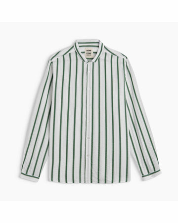 Homecore Pala Tencel Striped Shirt Green White – productbeeld 1