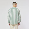 Homecore Pala Tencel Striped Shirt Green White – productbeeld 3
