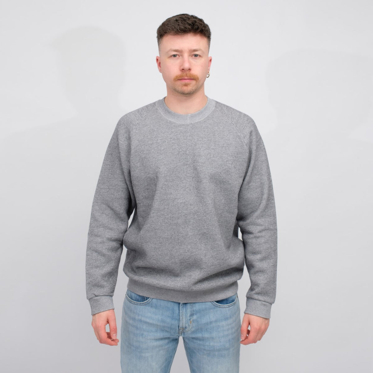 Homecore Terry Sweater Pastel Blue – vooraanzicht