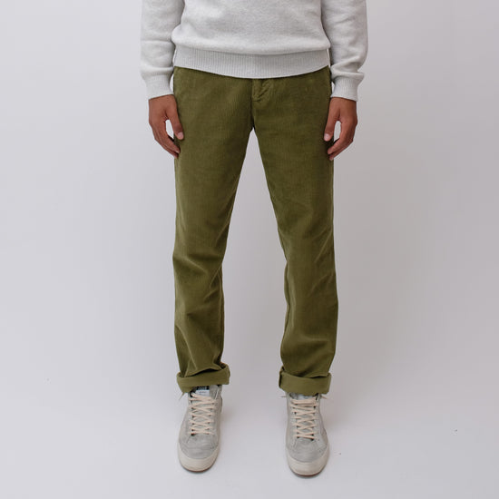 Homecore Lizard Green Corduroy Trousers – vooraanzicht