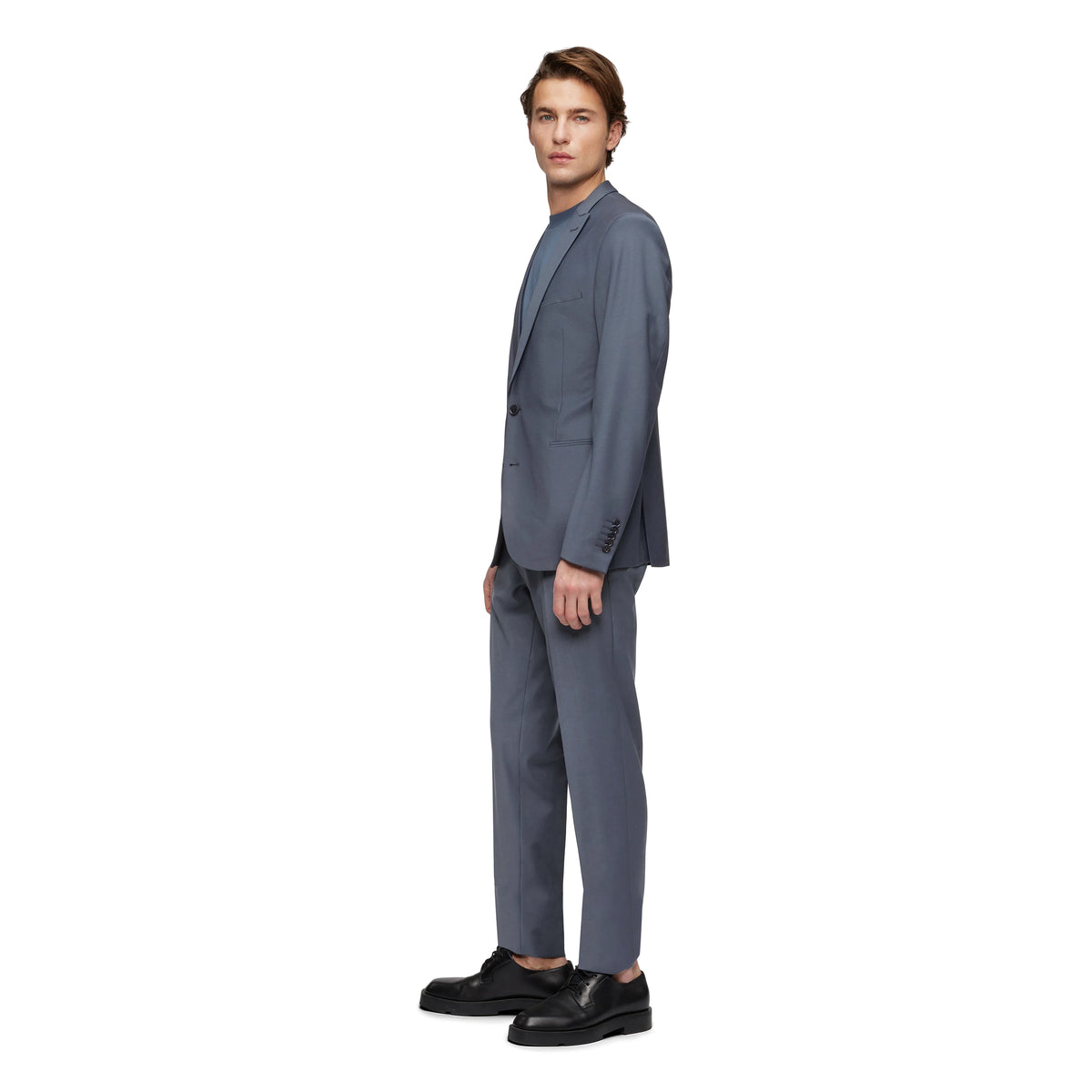 DRYKORN Irving Drynamic Stretch Wool Blend Vest Grey Blue – productfoto 7 – Checkpoint Mol
