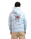Drôle de Monsieur Light Blue Slogan Rose Hoodie – productfoto 4 – Checkpoint Mol