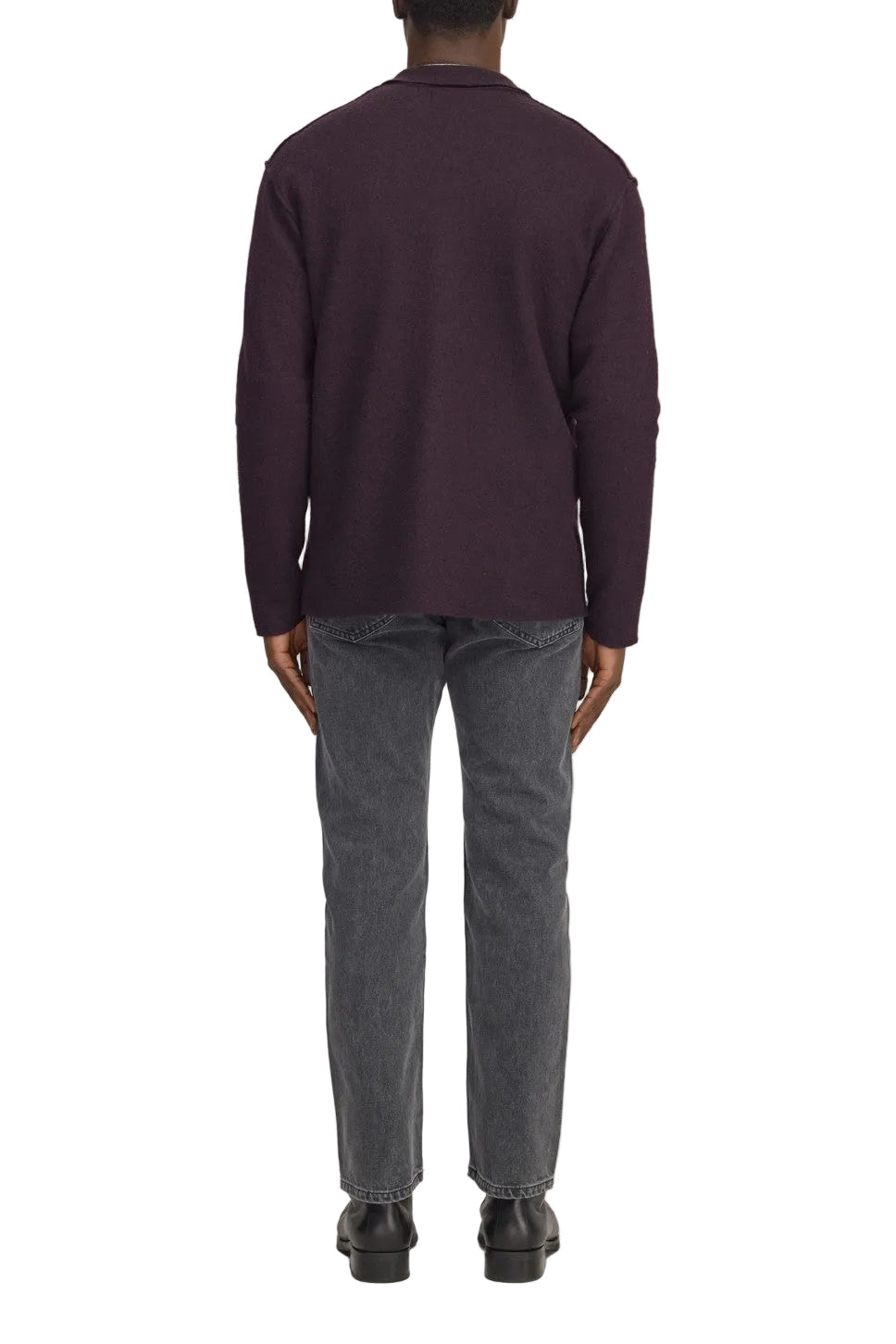 NN.07 Jonas 6398 merino wool overshirt Winetasting - detail - Checkpoint Mol